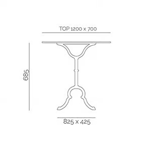 BASE 104 - Cast iron table base by PF Stile - view 3